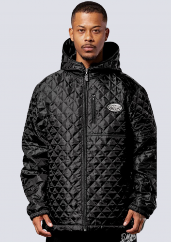 Jaqueta Bobojaco Puffer Chronic Black Refletivo Com Touca 001